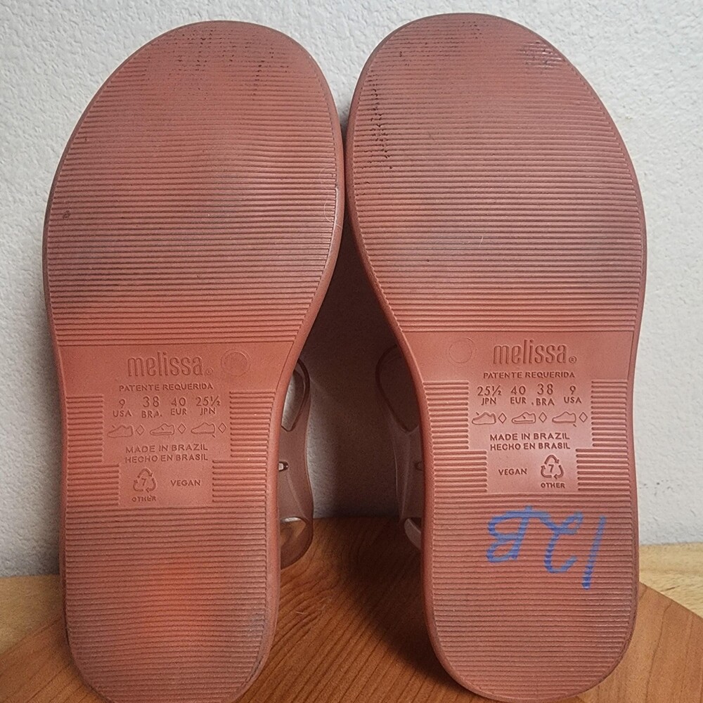 Melissa Shoes Womens Size 9 Pink Jelly Fisherman Platform Sandals Slingback - Picture 10 of 12